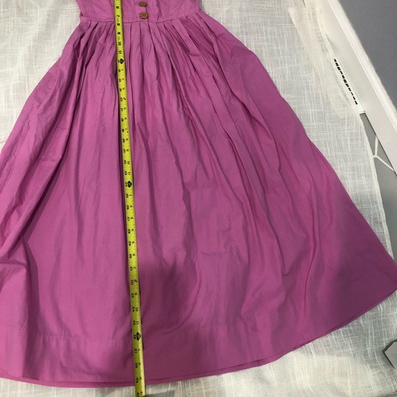 Free People Lilah Pink/purple Pleated Tube Strapless Maxi dress Size XS - Picture 12 of 12